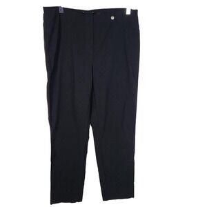 ROBELL Pants Womens Large Black Bella‎ 09 Pull On Stretch Ankle Slim Leg